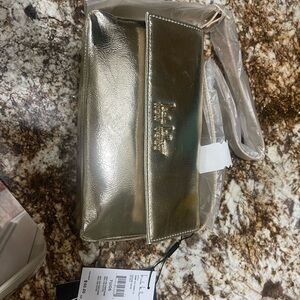 Nicole miller Gold Leather Crossbody Bag